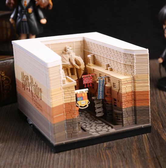 Harry Potter Slanting Alley 3D Three-dimensional 3D Paper Sculpture