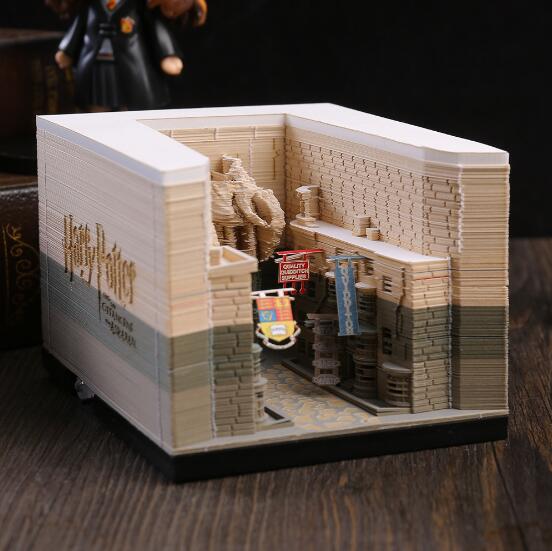 Harry Potter Slanting Alley 3D Three-dimensional 3D Paper Sculpture