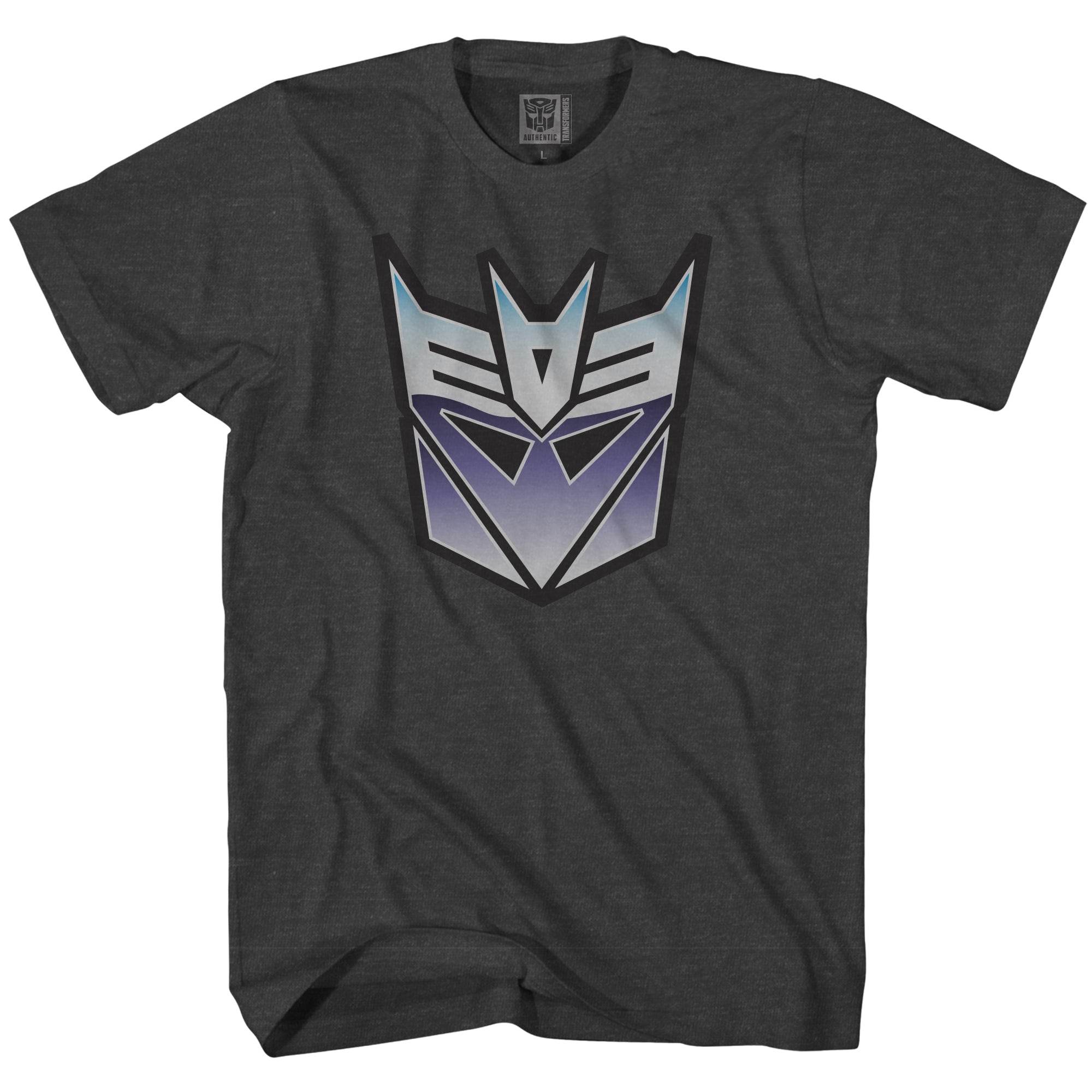 Transformers Decepticons Distressed Symbol Officially Licensed Adult T-Shirt - S