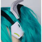Hatsune Miku Racing 2022 Cosplay Costume – Full Bodysuit with Wig and Gloves - Costume / XS