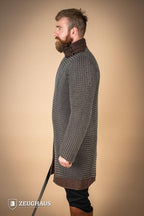 Chainmail Hauberk Roundring 9mm Steel Oiled