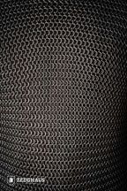 Chainmail Hauberk Roundring 9mm Steel Oiled