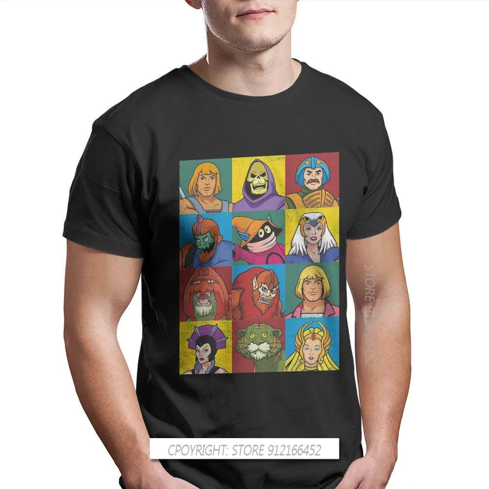 He-Man And The Master Of The Universe Battle Cat Grayskull Anime Tees Cotton TShirts Friends Distinctive Homme T Shirt Tops