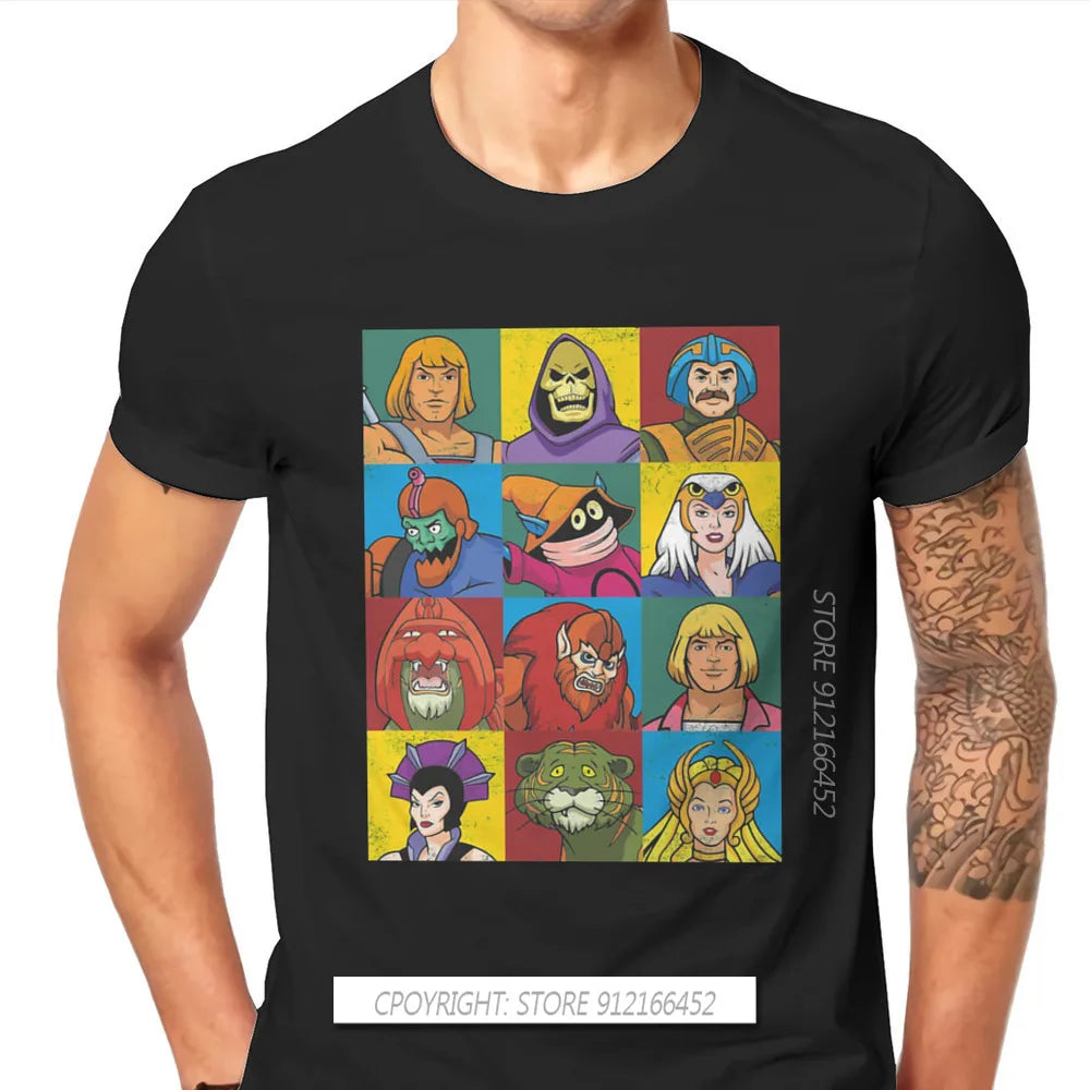 He-Man And The Master Of The Universe Battle Cat Grayskull Anime Tees Cotton TShirts Friends Distinctive Homme T Shirt Tops