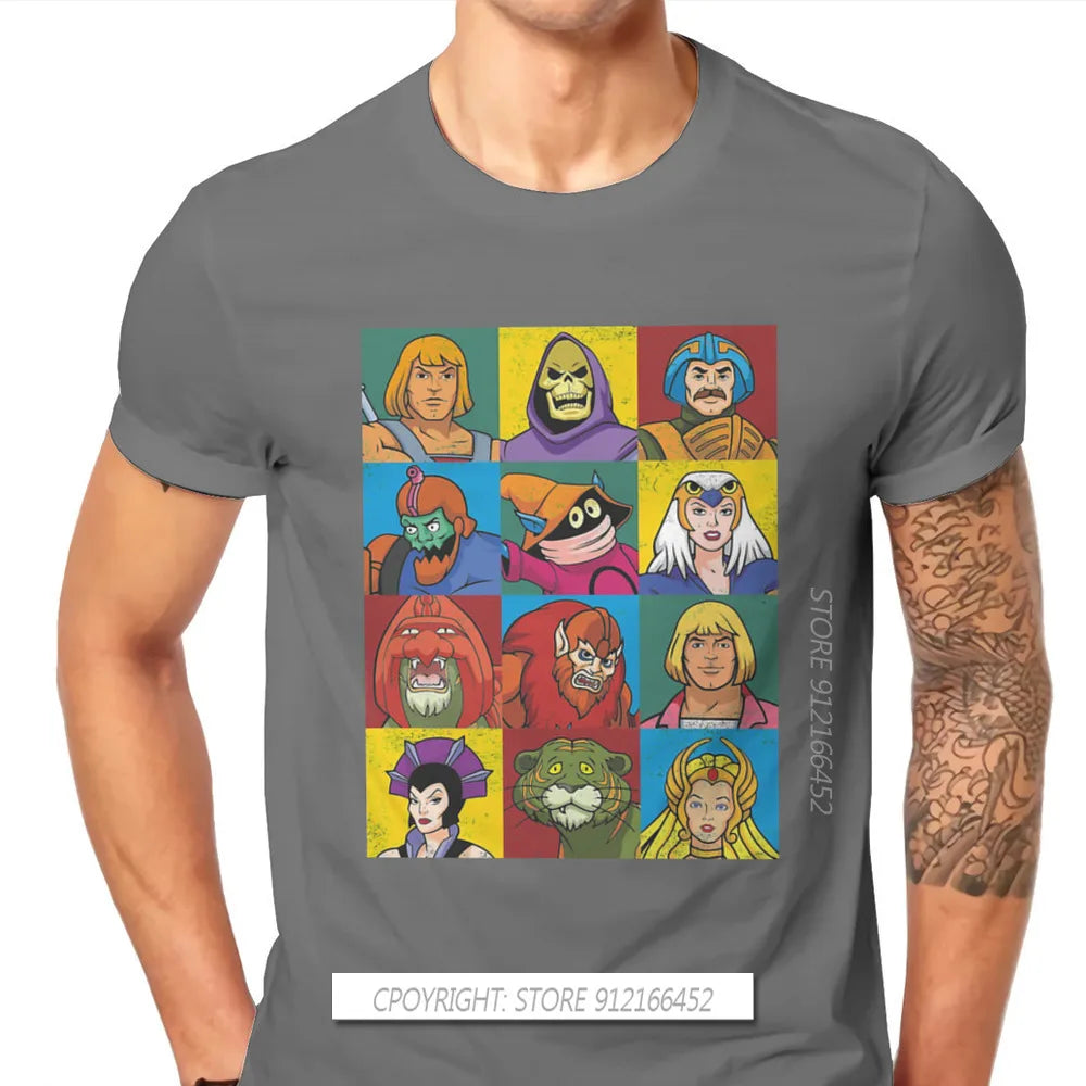 He-Man And The Master Of The Universe Battle Cat Grayskull Anime Tees Cotton TShirts Friends Distinctive Homme T Shirt Tops