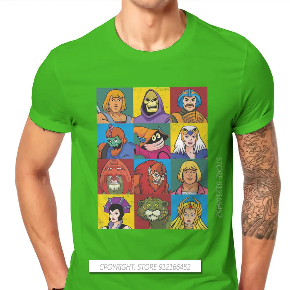 He-Man And The Master Of The Universe Battle Cat Grayskull Anime Tees Cotton TShirts Friends Distinctive Homme T Shirt Tops