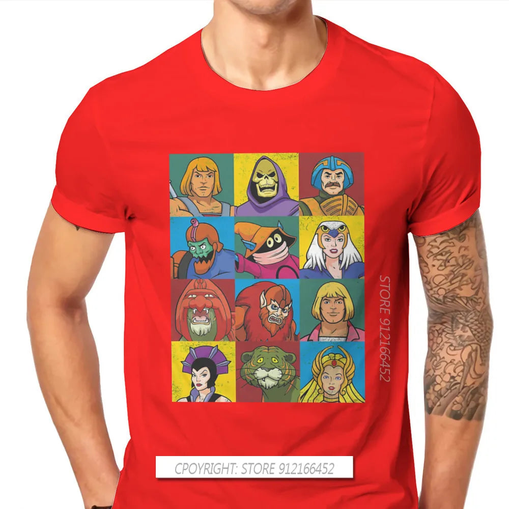 He-Man And The Master Of The Universe Battle Cat Grayskull Anime Tees Cotton TShirts Friends Distinctive Homme T Shirt Tops