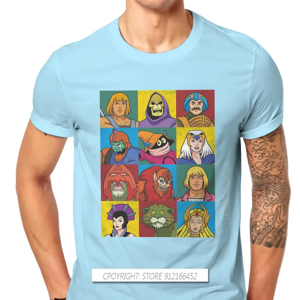 He-Man And The Master Of The Universe Battle Cat Grayskull Anime Tees Cotton TShirts Friends Distinctive Homme T Shirt Tops