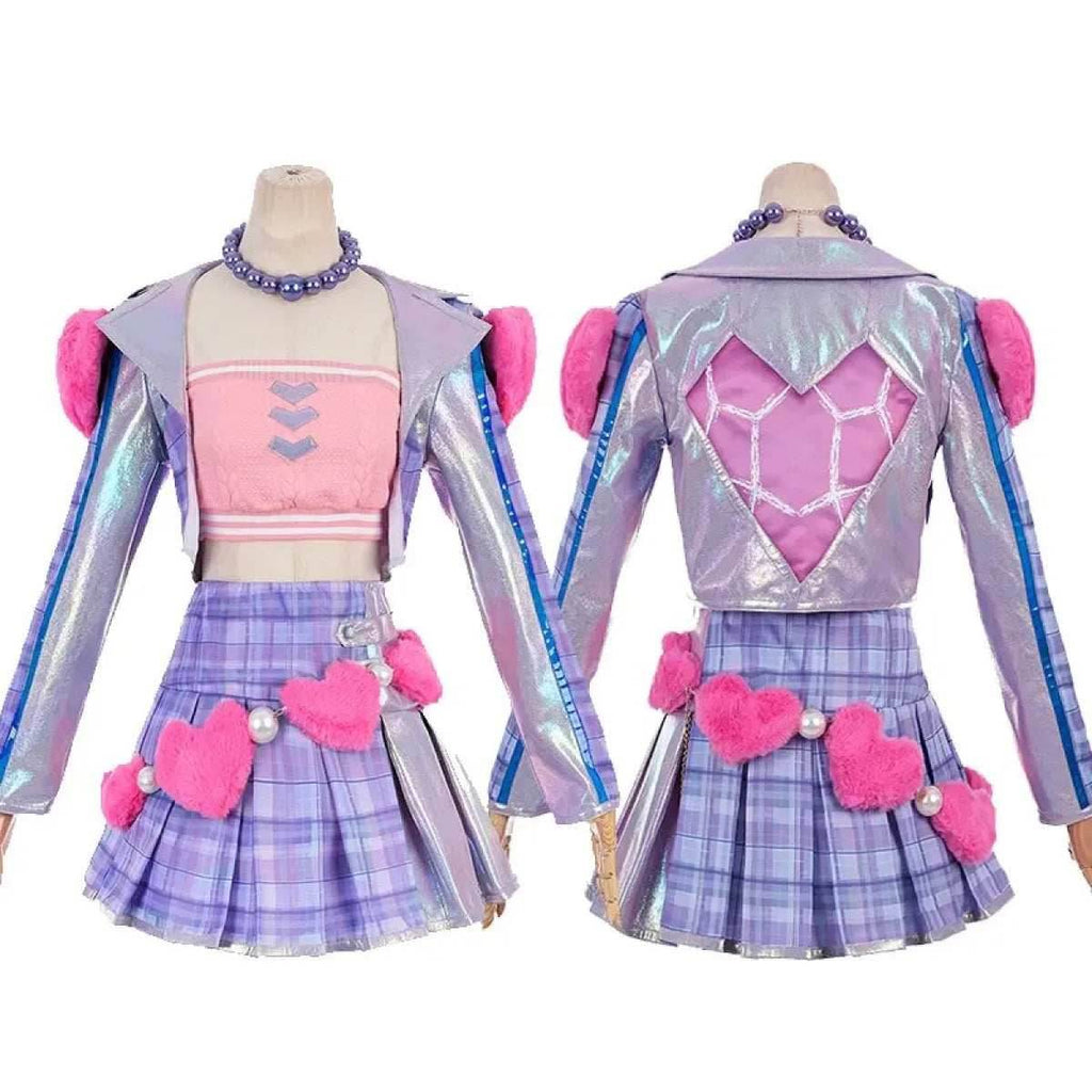 Heartache & Heartthrob Caitlyn Cosplay - Purple / S / Nearest Warehouse