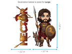 Hector Sticker and Magnet – Korythaiolos Mythkins™ – Hero of Troy | Waterproof & UV-Proof - Sticker / Large