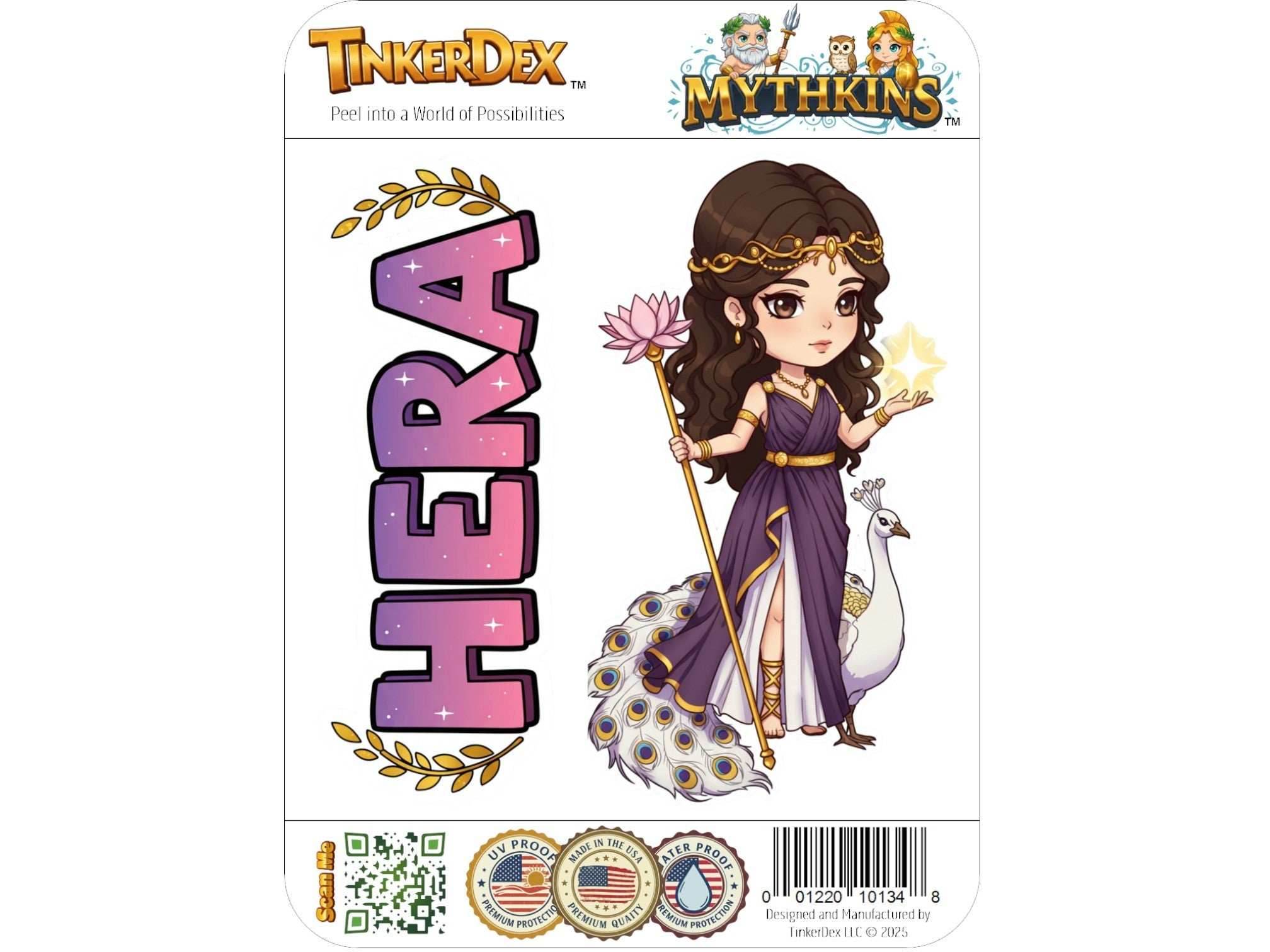 Hera Sticker and Magnet – Basileia Mythkins™ – Queen of the Gods and Marriage | Waterproof & UV-Proof - Sticker / Mini