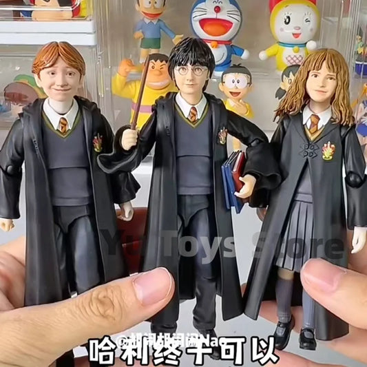 Hermione Ron Weasley Joint Movable Anime Magic School  Action Figure 15cm Pvc Doll Collection Figures Toys Christmas Xmas Gift