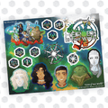 Heroes of Four Worlds Stickers - 