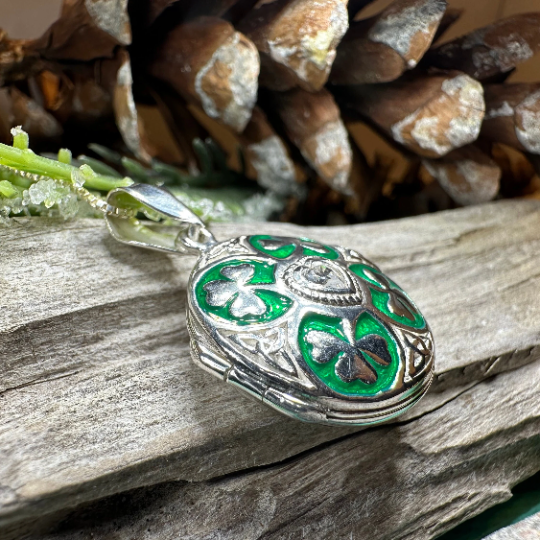 Shamrock Locket Necklace