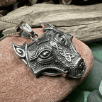 Viking Wolf Necklace - 18