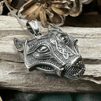 Viking Wolf Necklace - 18