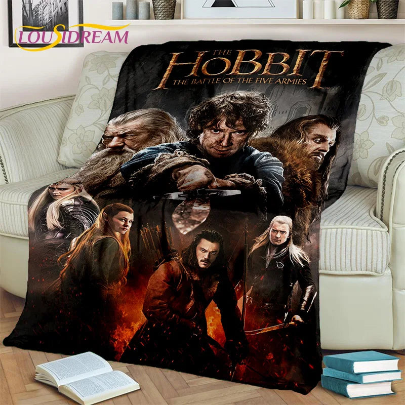 Hobbit Lord of The Rings Movie Blanket,Soft Throw