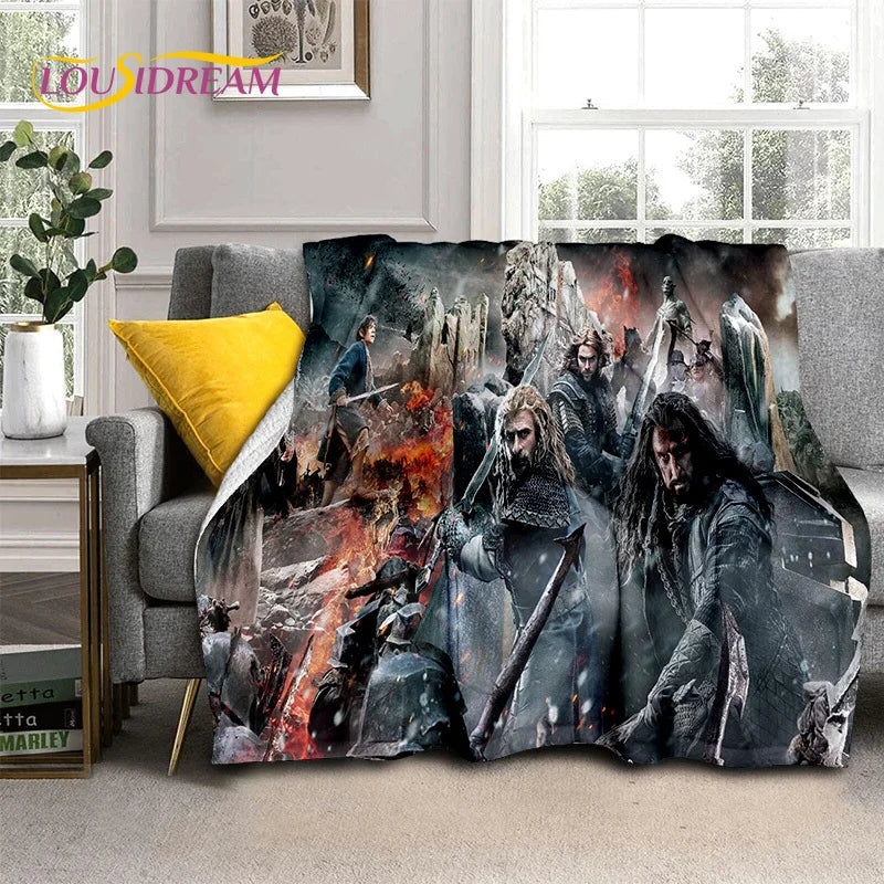 Hobbit Lord of The Rings Movie Blanket,Soft Throw