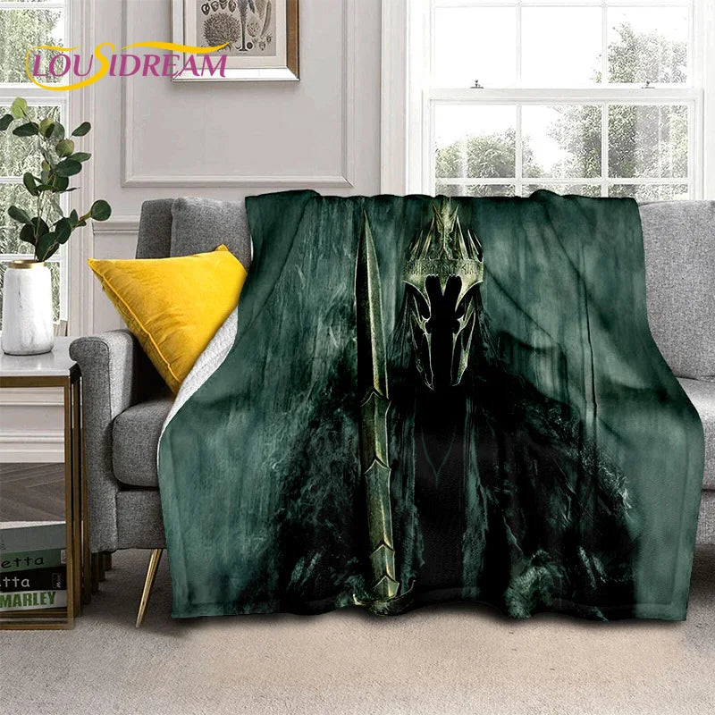 Hobbit Lord of The Rings Movie Blanket,Soft Throw