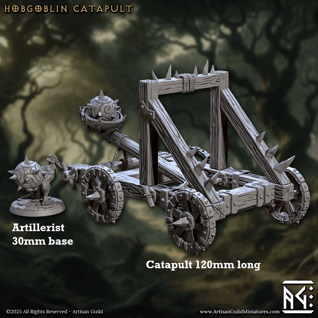 Hobgoblin Catapult (Siege Weapon Terrain) - Set As Pictured