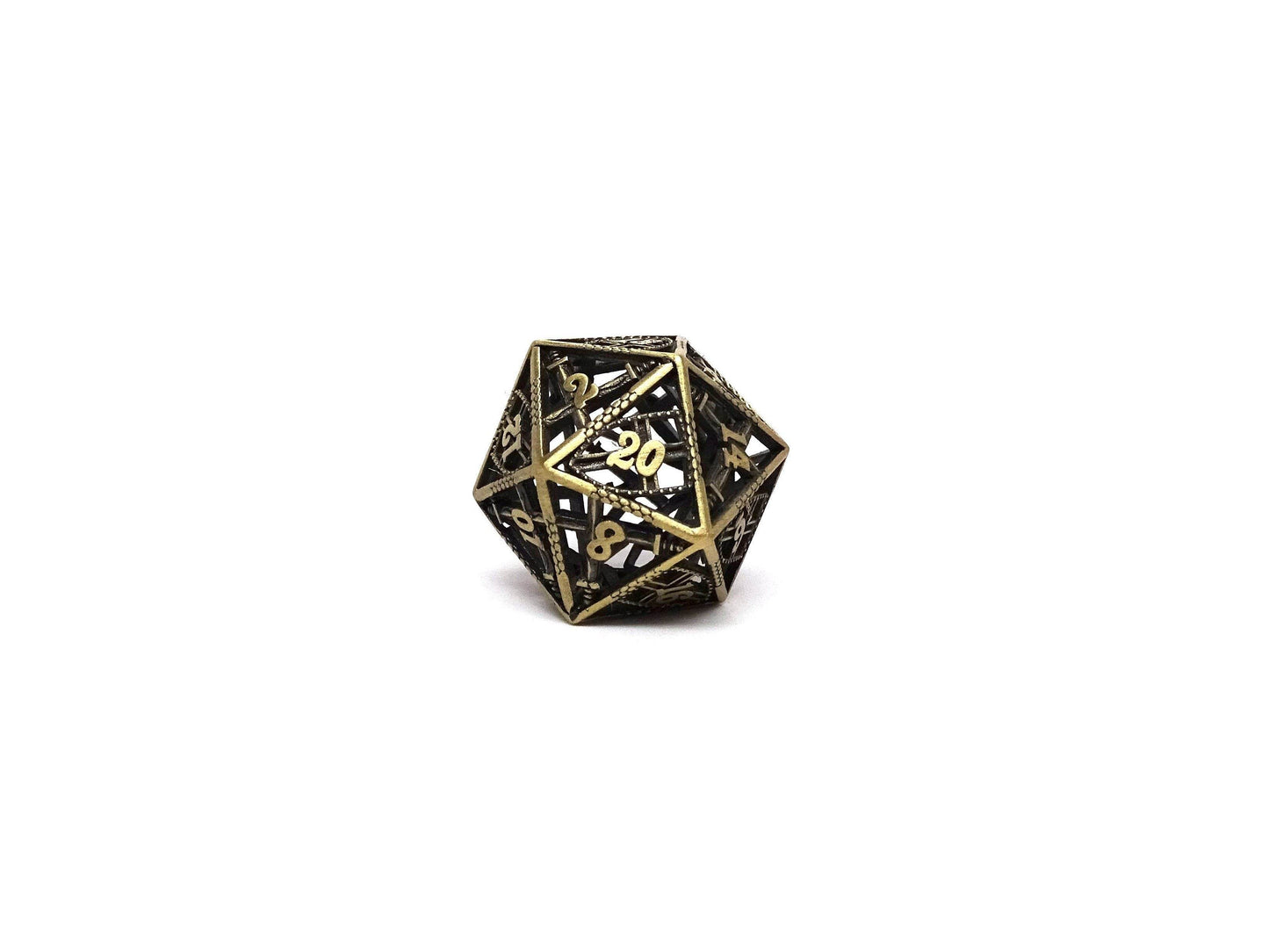 Hollow Dice of Divine Retribution - Legendary Bronze D20 - 