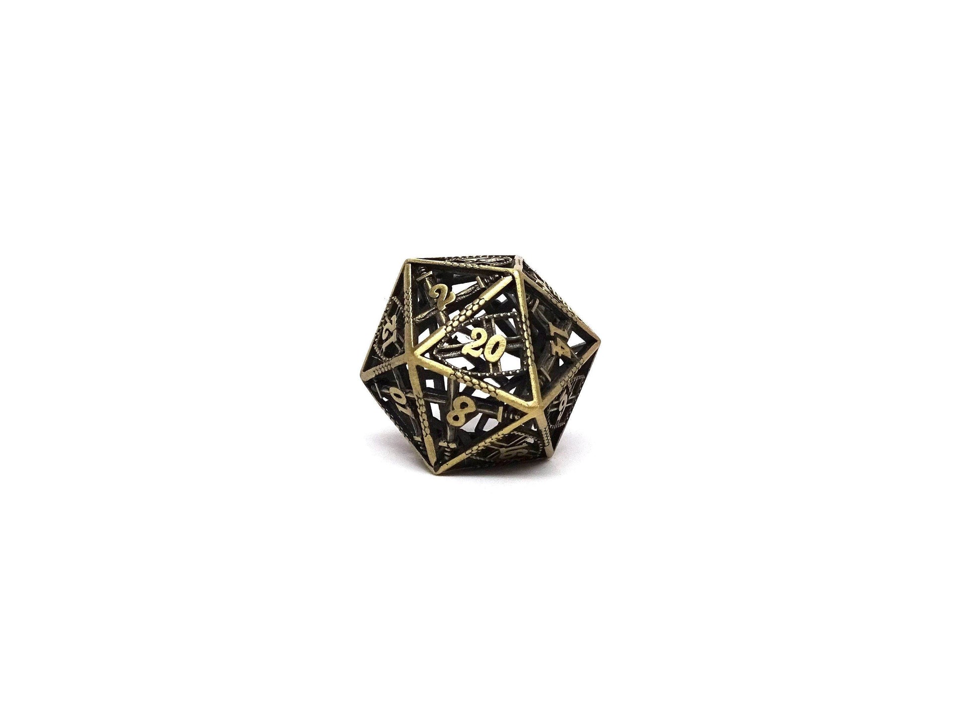 Hollow Dice of Divine Retribution - Legendary Bronze D20 - 