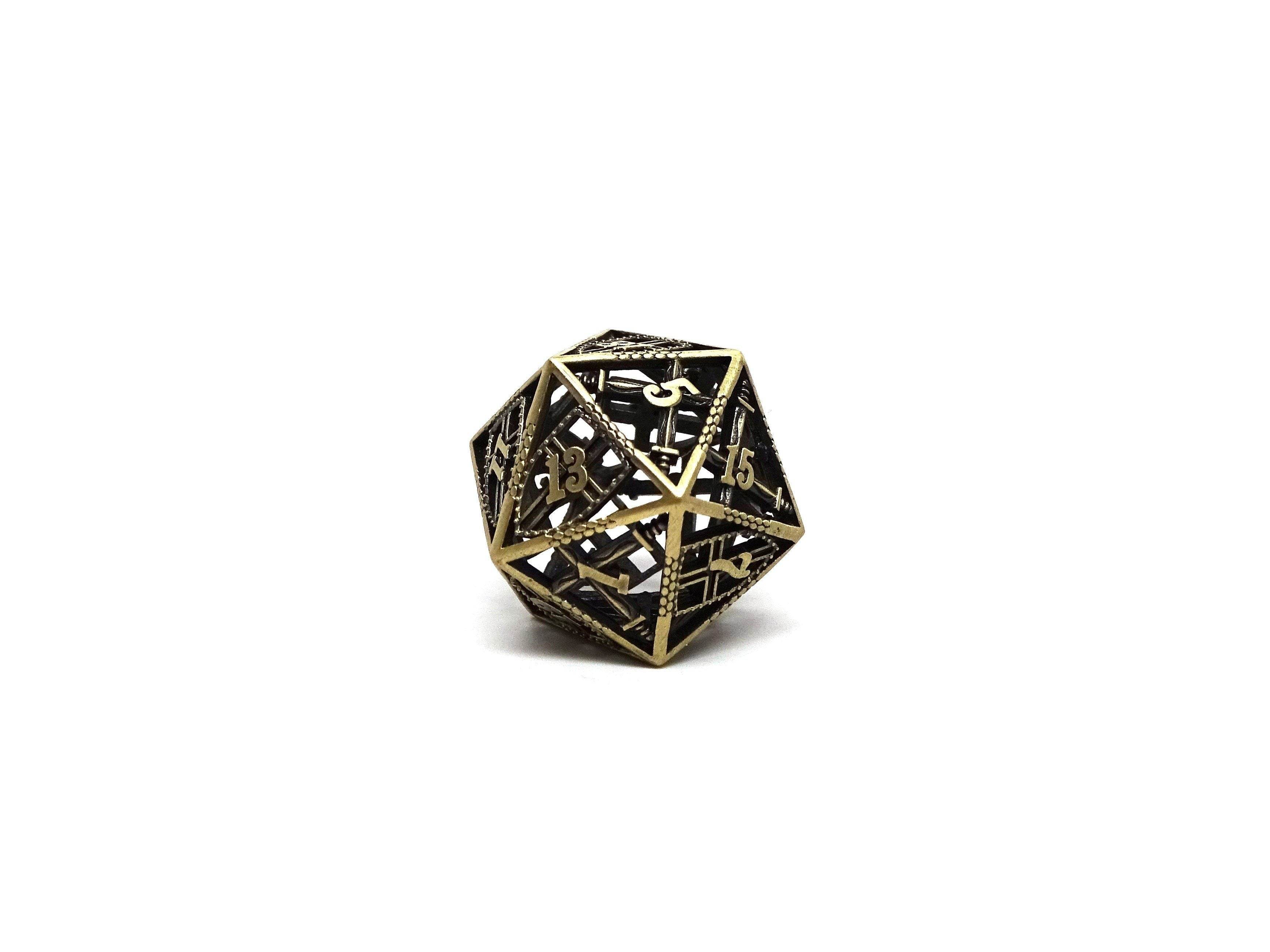 Hollow Dice of Divine Retribution - Legendary Bronze D20 - 