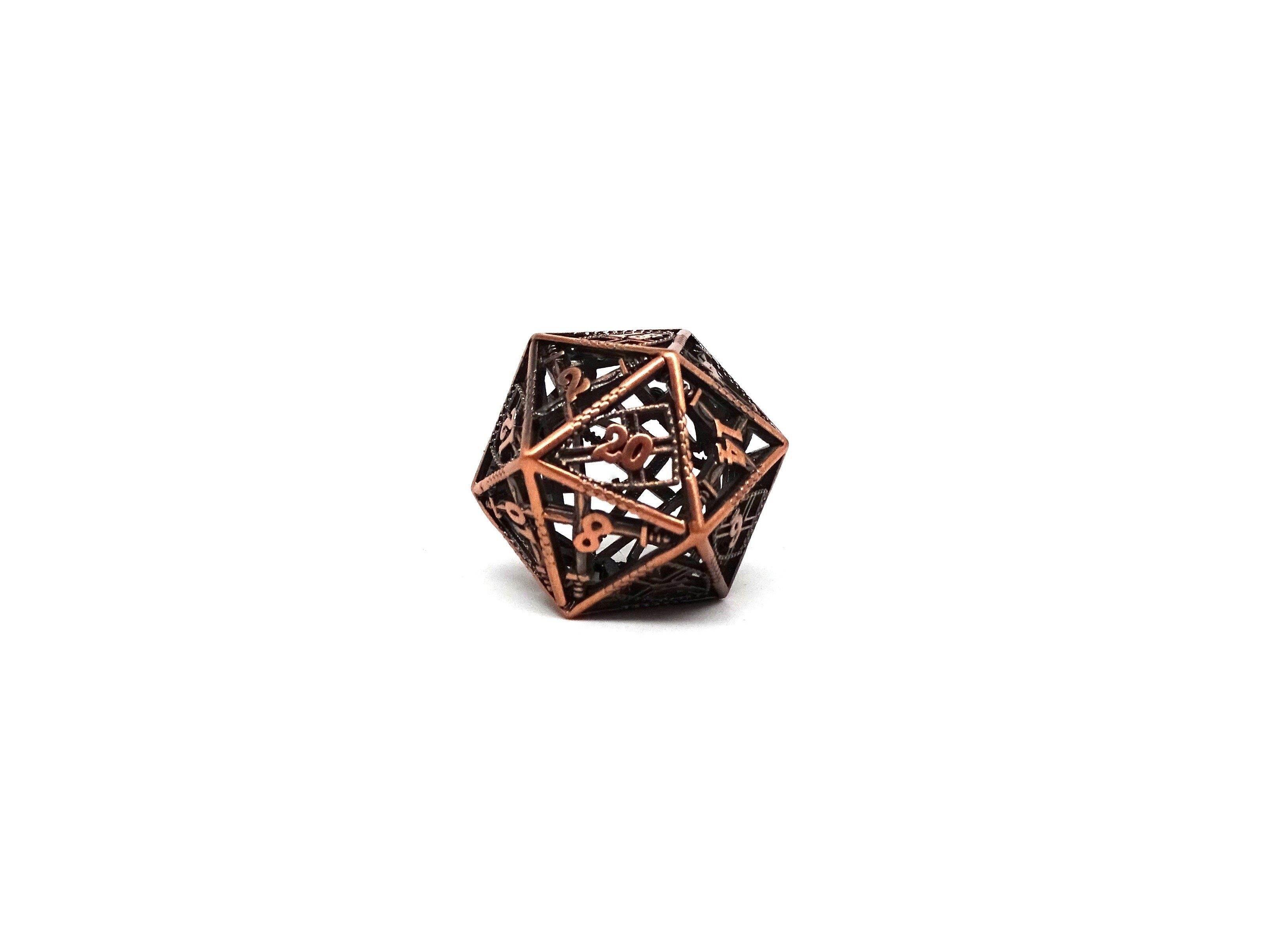 Hollow Dice of Divine Retribution - Legendary Copper D20 - 