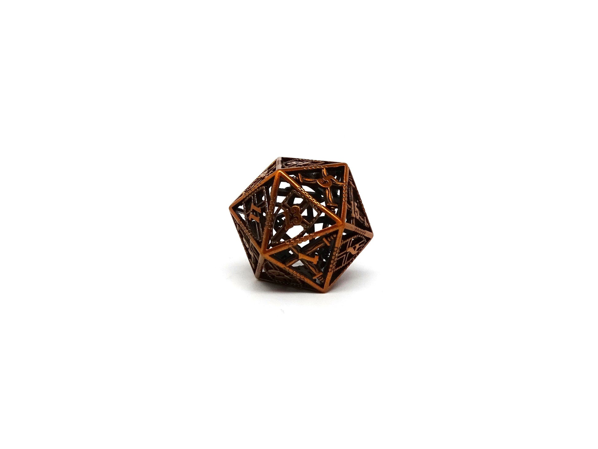 Hollow Dice of Divine Retribution - Legendary Gold D20