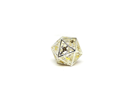 Hollow Dice of Divine Retribution - Silver D20 - 