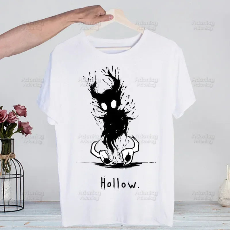 Hollow Knight Game Shirt Novelty  Vintage Crew Hollow Crew Team Neck Men's T-Shirt Women Top Tee Gift Streetwear