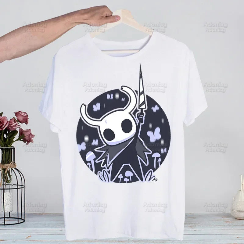 Hollow Knight Game Shirt Novelty  Vintage Crew Hollow Crew Team Neck Men's T-Shirt Women Top Tee Gift Streetwear