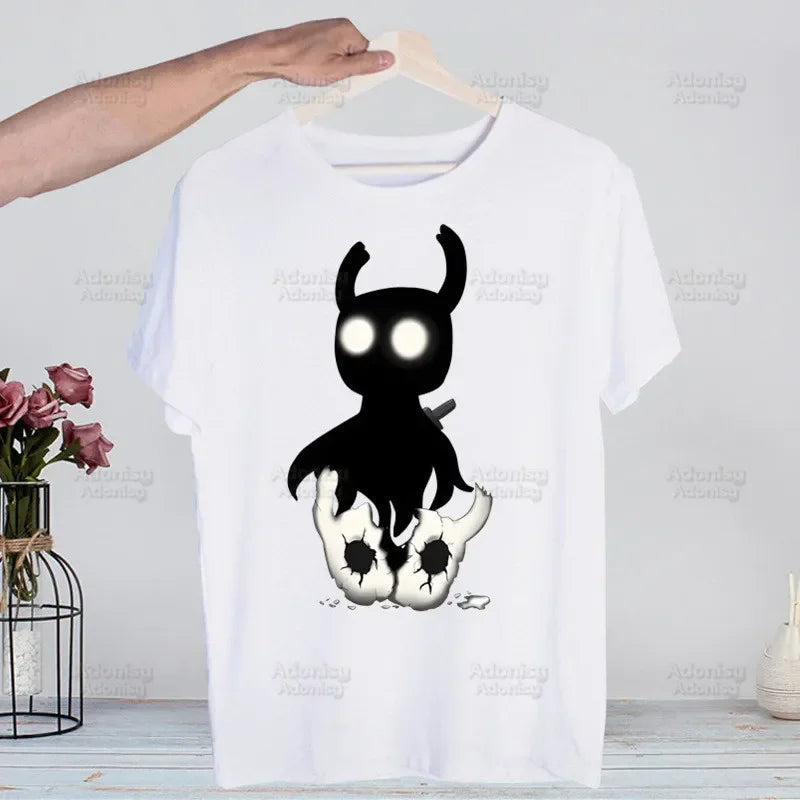 Hollow Knight Game Shirt Novelty  Vintage Crew Hollow Crew Team Neck Men's T-Shirt Women Top Tee Gift Streetwear