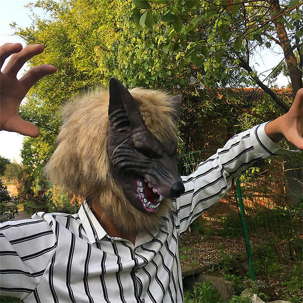 Holloween Horror Mask Party Cosplay Costume Werewolf Dress Up Mask - Wolf Head And Claws Mask