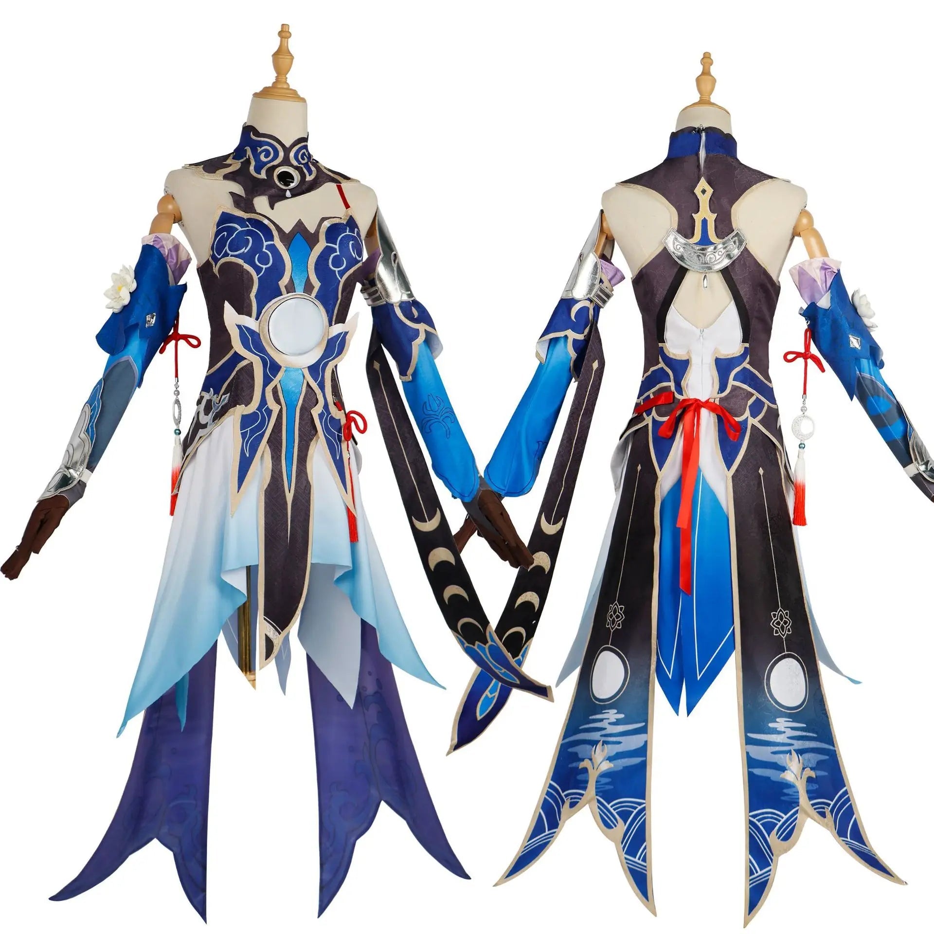 Honkai Star Rail Game Jingliu Cosplay Costume Full Set Dress Outfit Uniform With Accessories Jing Liu Cosplay Costume Wigs