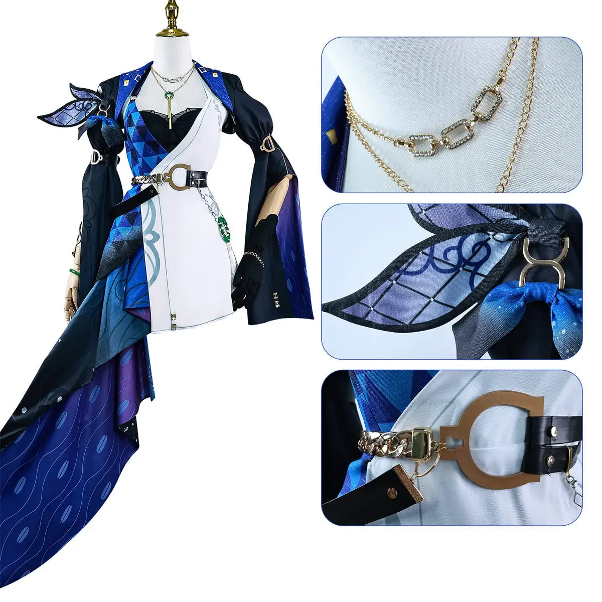 Honkai Star Rail Jade Cosplay Costume Adult Carnival Uniform Anime Halloween Party Costumes Masquerade for Women Game Outfit Set