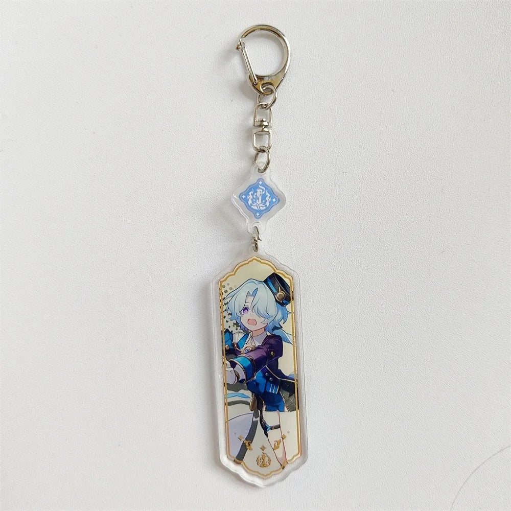 Honkai: Star Rail Keychain Sparkle Lunae Boothill Aventurine Acrylic Figure Keyring Anime Pendant Bag Gifts Accessories Women