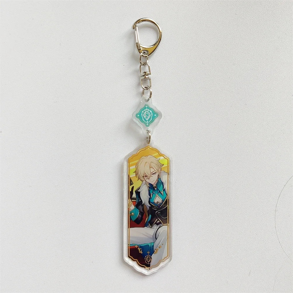 Honkai: Star Rail Keychain Sparkle Lunae Boothill Aventurine Acrylic Figure Keyring Anime Pendant Bag Gifts Accessories Women