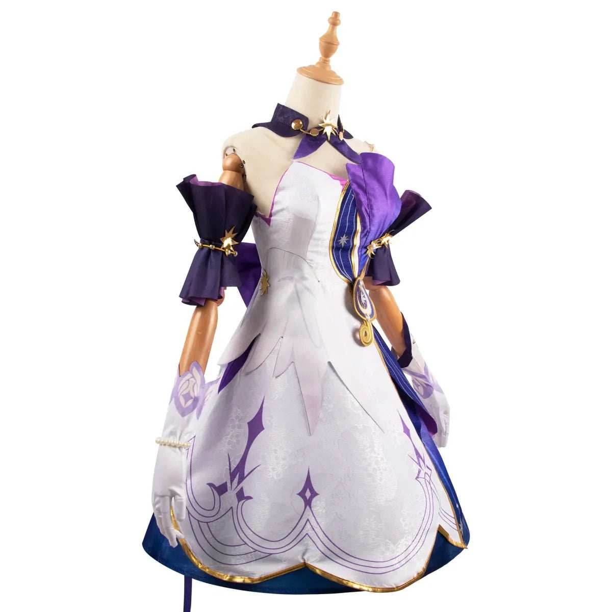 Honkai Star Rail Robin Cosplay Costume – Dress, Wig, Wings & Accessories - XS / Costume only