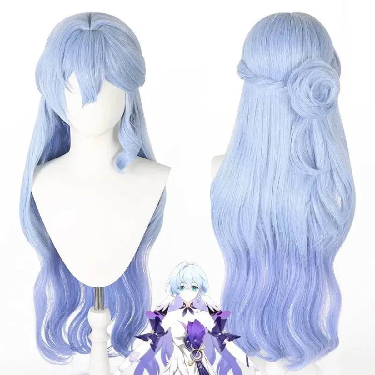 Honkai Star Rail Robin Cosplay Costume – Dress, Wig, Wings & Accessories - XS / Wig Only