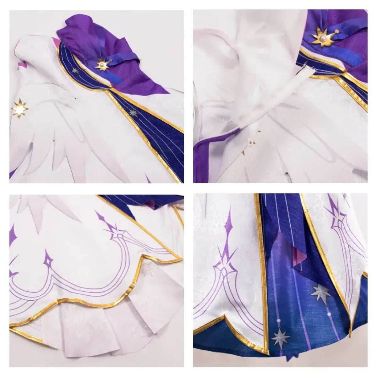 Honkai Star Rail Robin Cosplay Costume – Dress, Wig, Wings & Accessories - XS / Costume only