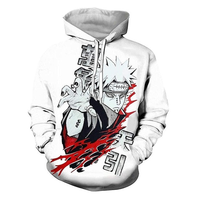 Hoodies Unisex Naruto Harajuku Japanese Anime Uchiha Itachi Printed Men's Hoodie Male Streetwear Fashion Casual sweatshirt Coat