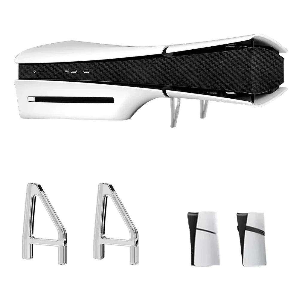 Horizontal Stand for PS5 Slim and Pro | Transparent Acrylic Base Holder Bracket