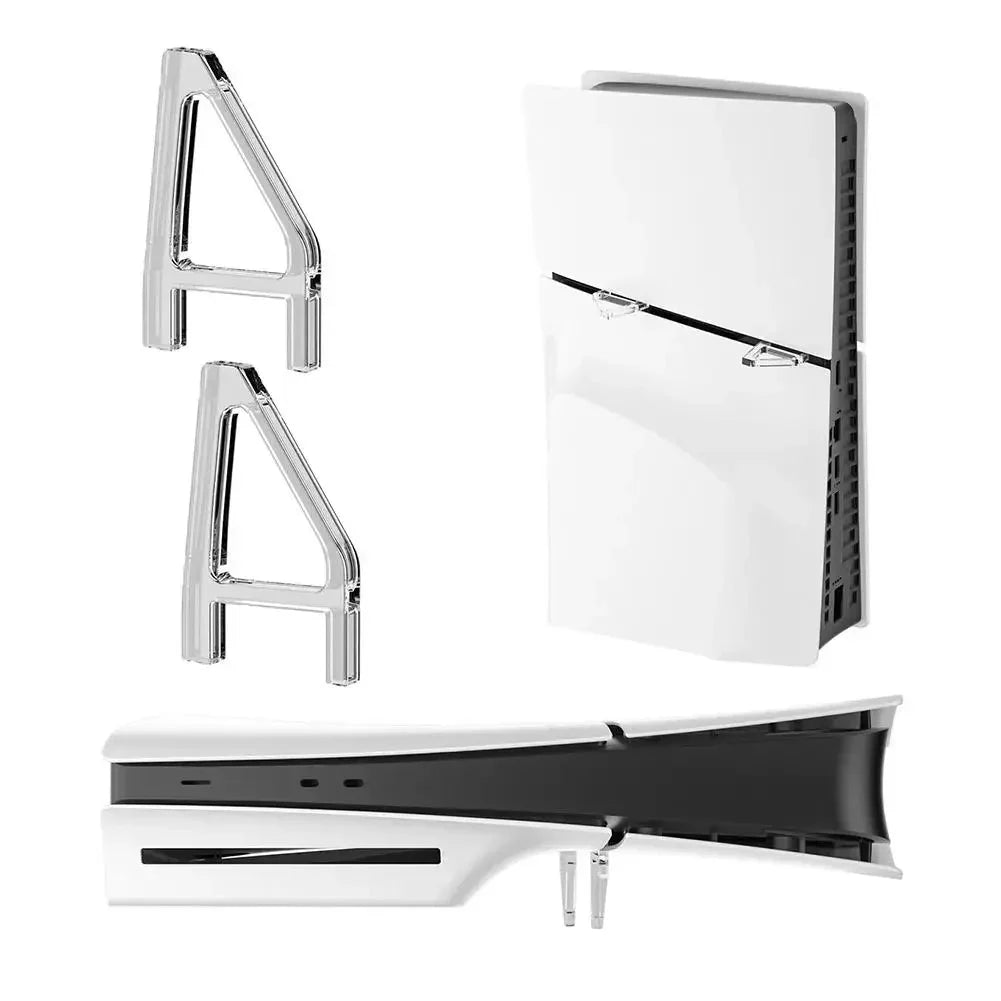 Horizontal Stand for PS5 Slim and Pro | Transparent Acrylic Base Holder Bracket
