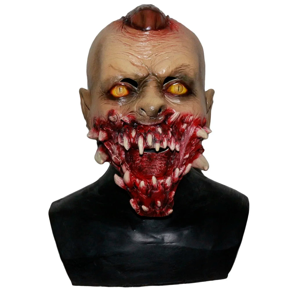 Horror Demon Vampire Red Devil Mask Clown Latex Mask Halloween Costume