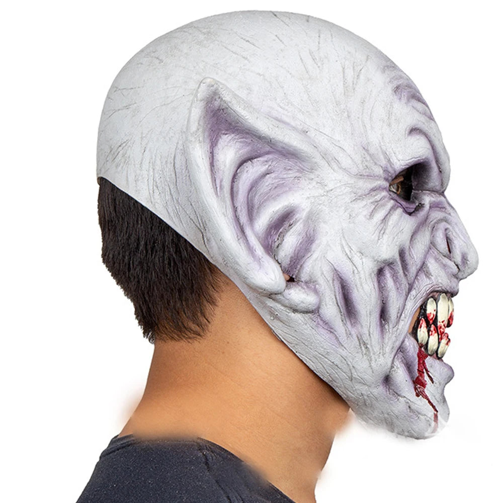 Horror vampire Skull Mask Cosplay Scary Bloody Zombie Monster Skeleton Latex Helmet Halloween Dress Up Party Costume Props