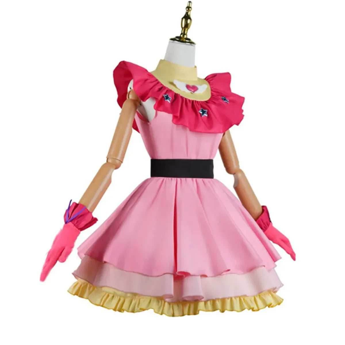 OSHI NO KO Ai Hoshino Cosplay Costume - Lolita Pink Uniform Dress - A1 one size / XS / CHINA | anime