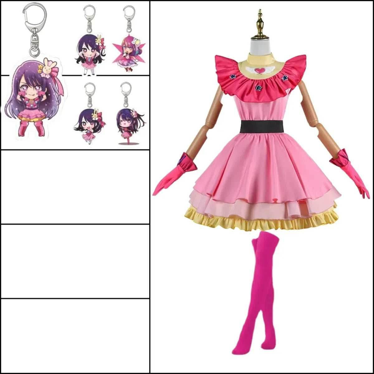 Hoshino Rubii Cosplay Costume - Oshi no Ko Anime JK Uniform Dress - A7 / XS / CHINA | hoshino rubii