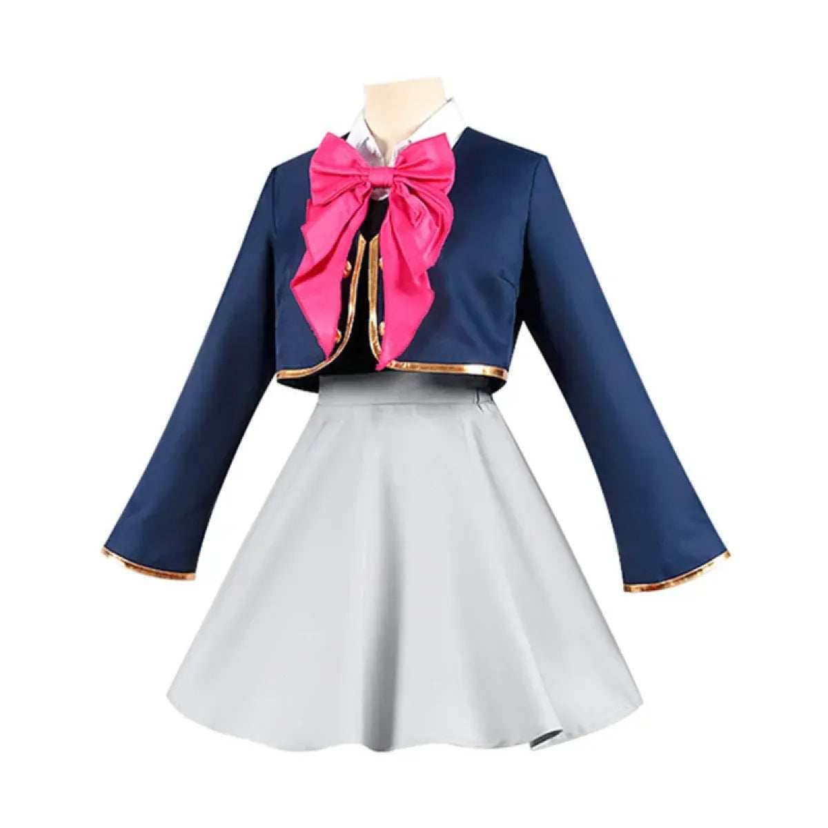 Hoshino Rubii Cosplay Costume - Oshi no Ko Anime JK Uniform Dress - A1 Wig / XS / CHINA | hoshino rubii