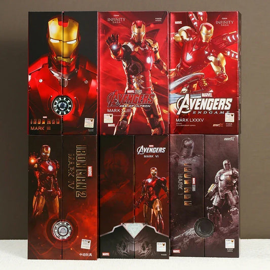 Hot Toys Marvel Iron Man Mark MK 1-7 17 21 42 43 45 46 85 Tony Stark Collection Model Action Figure Toy Birthday Gift